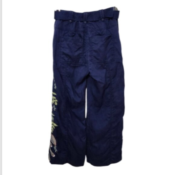 JOHNNY WAS WORKSHOP EMIKA BELTED WIDE LEG PANT BOHEMIAN Embroidered Floral - Picture 7 of 11